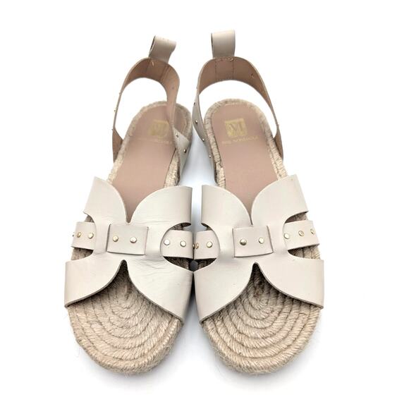 Bruno Magli Perla Ankle Strap Espadrille Sandals Women's Cream Size US9M EU40 - Picture 3 of 13